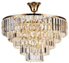 Lustră de cristal aplicată Brilagi CRYSTAL 5xE14/40W/230V auriu