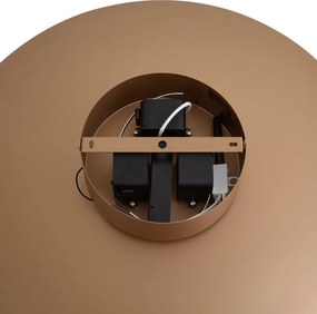 Lampă suspendată modernă bronz cu lemn de nuc, inclusiv LED reglabil - Smith