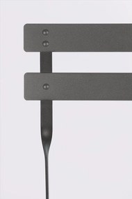 Set de dining pentru grădină gri antracit din oțel pentru 2 persoane Austin – Bizzotto