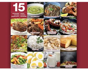 Multicooker sub presiune Beper P101COS001, 1200W, 6 L, 15 programe, Timer, Inox/Negru