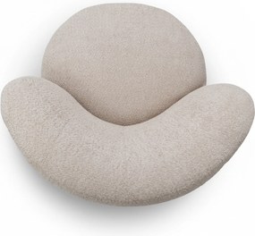 Fotoliu de relaxare Hygga - stofă boucle bej Catch Me 02