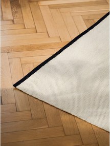 Covor bej țesut manual din lână 140x200 cm Mavi – noo.ma