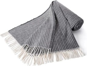 VIALMAN Pled cu franjuri LADA gri închis 150 x 200 cm
