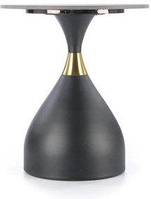 Masa de cafea Scalita, neagra/aurie