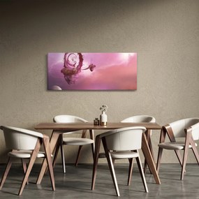 Tablou - Zână pe o insulă plutitoare (120x50 cm)