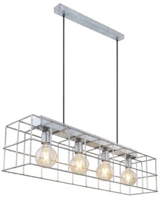 Lustră pe cablu Globo 15530Z-4H MERRIL 4xE27/60W/230V