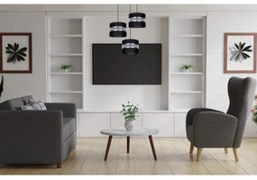 Lustră pe cablu CORAL 3xE27/60W/230V negru/crom d. 45 cm