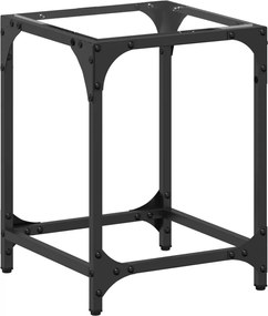 vidaXL Măsuță de cafea, blat din sticlă transparentă, 30x30x40 cm oțel