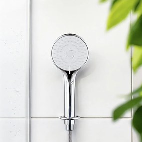 Cap de duș argintiu din plastic ø 9,5 cm Uno – Allstar