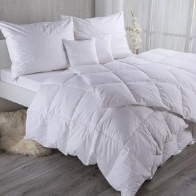decoDoma Set matlasat cu pilotă 140 x 200 cm şi pernă 70 x 90 cm cu umplutură de pene