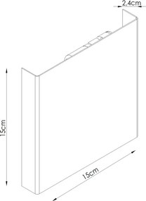 Sollux SL.2012 - Aplica de perete VANTA 2xG9/8W/230V verde