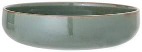 Bol de servire din gresie ceramică Bloomingville Pixie, ø 28,5 cm, verde