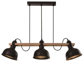 Lustră neagră cu abajur din metal 18x78 cm Reno – Candellux Lighting