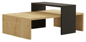 Măsuță de conferință Glow Anthracite și SapphireOak