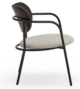 Fotoliu negru-gri în decor de frasin Eclipse - Teulat