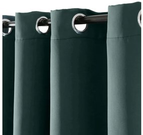 Draperie turcoaz OXFORD 140x250 cm Agatat: Inele metalice