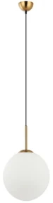Lustră pe cablu DEORE 1xE27/40W/230V 123 cm bronz ITALUX PND-5578-1L-BRO