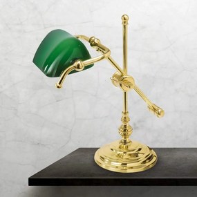 Lampa de birou din alama design clasic Banker