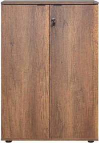 Bibliotecă Adore Rio cu 2 Uși, Cheie și 3 Rafturi, 72 x 109 x 34 cm