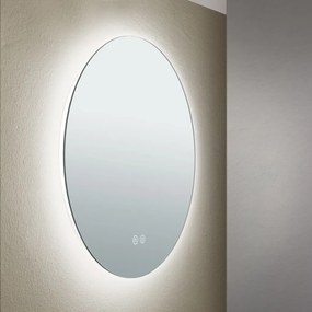 Oglinda baie cu iluminat LED dimabil IP44 FOCUS D-45cm