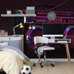 Fototapet disco radio din anii 90