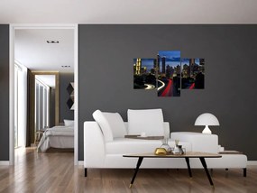 Tablou cu orașul nocturn (90x60 cm)