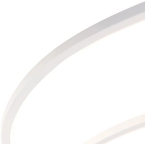 Plafoniera albă 78 cm cu LED inclus 3 trepte de diminuare - Rowin