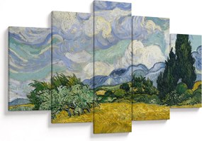 Tablou - Vincent van Gogh, Wheat Field with Cypresses, reproducere (150x105 cm)