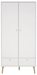Șifonier alb 99x200 cm Bodo – Tvilum