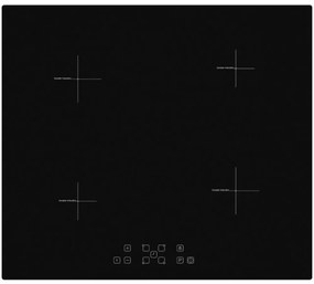 Plită cu inducție încorporabilă HOMEFORT HFBI64T0B, fără cadru, 7400 W, senzor tactil, blocare pentru copii