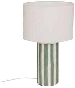Lampă de masă cu bază în dungi FRIDA, Ø 28 x 47 cm