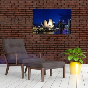 Tablou Singapore nocturn (90x60 cm)