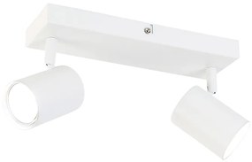 Plafoniera inteligentă albă dreptunghiulară cu 2 GU10 Wifi - Jeana