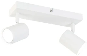 Plafoniera inteligentă albă dreptunghiulară cu 2 GU10 Wifi - Jeana