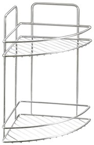 Raft pentru baie argintiu lucios din oțel Luxy – Metaltex