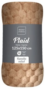 Pătură maro din microflanel 125x150 cm Mini Frosty – douceur d'intérieur
