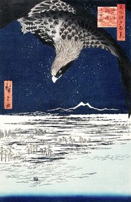 Reproducere Japanese hawk (1857), Utagawa Hiroshige