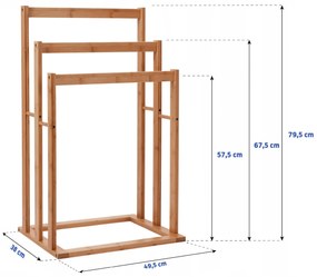 Cuier de baie Bamboo 381761