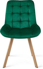 Scaun de masă SORIA VELVET, verde