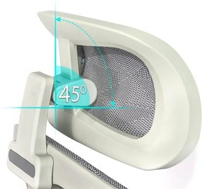Scaun ergonomic SYYT 9511 gri, tetieră 2D și multiblock