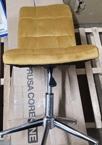 OFERTA Scaun de birou galben Q-020 VELVET clasa a II-a