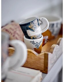 Cești albastre-crem 2 buc. pentru espresso din gresie 55 ml Hezha – Bloomingville