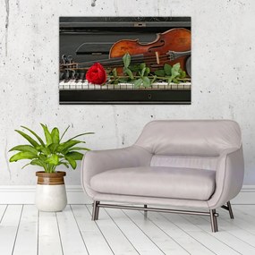 Tablou- Amintire de muzicean (90x60 cm)