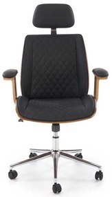 Scaun de birou Gettysburg, negru / nuc