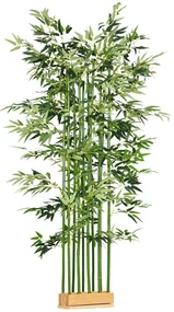 HOMCOM Bambus Artificial, Plantă Artificială, Plantă de Decor, Aspect Real, ușor de întreținut, pentru utilizare acasă, înălțime 180 cm, Verde | Aosom Romania