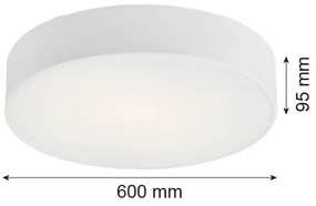 Argon 2082 - Plafonier DARLING 5xE27/15W/230V, Ø 60 cm, alb