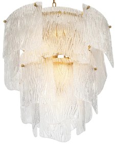 Candelabru LUX design deosebit Asinara S, sticla texturata