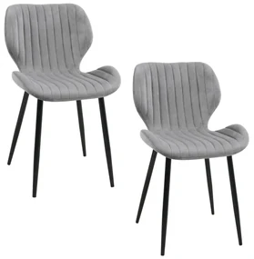 Scaun de sufragerie Saira (Gri) (2buc). 1071286