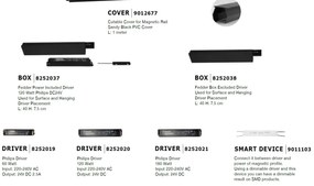 Sina magnetica aplicata sau suspendata BUXTON 01, 100cm, NVL-8252001