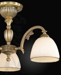 Lustra aplicata din alama cu 3 brate design italian 7055